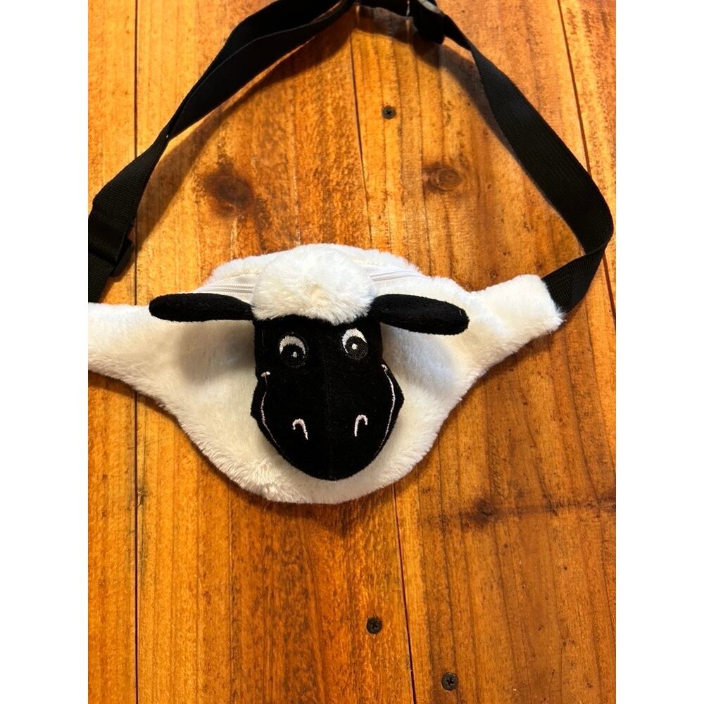 Thistle Products Scotland Sheep Fanny Pack Plush Bum Bag Waist Pouch Excellent
